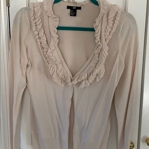 Ruffle color cardigan from H&M